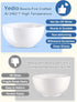 Yedio 22 oz Ceramic Cereal Bowls Set of 4, 6“ White Porcelain Bowls for Soup, Oatmeal, Rice, Fruits, Microwave
