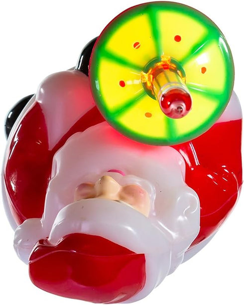 Kurt Adler Jolly Santa Bubble Light Tabletop Decoration, 7 1/4-Inch