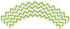 AllyDrew Standard Size Chevron Cupcake Wrappers, Set of 20, Green
