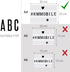 kwmobile A4 Size Cinema Light Box Letters, 105 Pieces Black Replacement Letters for Signs