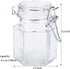 30 Pack 3.5oz TOPZEA Hexagon Glass Jars with Airtight Lid, Clear Spice Jar, Herb Storage Containers Food jars