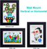 RPJC 5x7 inch Picture Frame, Solid Wood with High Definition Glass, Black, for 4x6 or 5x7 Photos