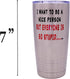 Rogue River Tactical Funny Sarcastic Nice Person 20 Oz. Travel Tumbler Mug with Lid, Vacuum Insulated Work Gift