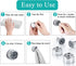6pcs Push Hooks for Towel | Self-Adhesive Kitchen Towel Holder | Round Wall & Door Mounted Hooks for Bathroom Home