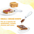 Mixweer 4 Pcs Butter Knife - Stainless Steel Spreader Knife with White Porcelain Handle, 5.1 Inch