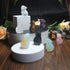Hand Carved Mixed Gemstone Crystal Mouse Figurine, 1.5'' Rat Mice Animal Carving Statue for Office Home Decor (White