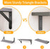 16.5 Inch (Set 6 YGEOMER Floating Shelves for Wall, Farmhouse Wall Shelves for Bedroom, Bathroom Storage, Living Room