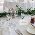 70 Pcs Blank Place Cards with Gold Foil Frame, Fillable Banquet Seat Cards for Wedding Table Setting