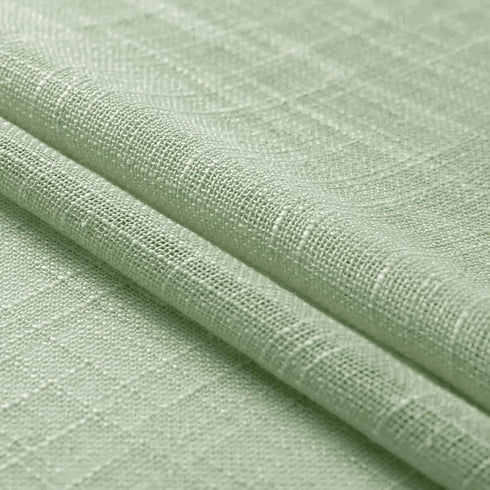 XTMYI Sage Green Boho Curtains Set for Kitchen Bathroom, Lightweight Sheer Window Curtains, 30 Inch Length