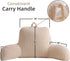 A Nice Night Reading Pillow Bed Wedge Standard Size Backrest with Arms Back Support for Sitting Up in Bed/Couch