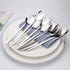 IQCWOOD Sporks Stainless Steel - 8 Pack 18/10 Spork, 7.4 Inches Long Handle Dessert Forks