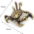 LYFJXX Brass Crab Figurine,Animals Brass Decor Ornaments Home Tea Table Feastival Decorations, Decorative Ornaments