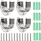 OwnMy 4 Packs Closet Rod End Supports 1-1/2" Diameter, U Shaped Stainless Steel Closet Pole Sockets Flange Rod Holder