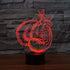 YTDZLTD 3D 16 Boxing Gloves Night Light Colors Changing USB Powered Remote Control Touch Switch Decor Lamp Optical