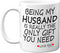 Stuff4 Valentine's Day Mug for Him - Being My Husband Gift from Wife, 11oz Ceramic Coffee Cup, Dishwasher Safe, Made in