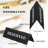 6 Pieces Plastic Reserved Table Sign, Table Tent Wedding Guest Reservation Seat Sign for Restaurant Wedding Chairs