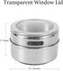Jars,12 94 Beeyoka Magnetic Spice Pcs Stainless Steel Spice Tins with Lid and Small Holes for Sprinkle Rust Free Easy
