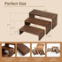 Jerbikas 3-Tier 2 Set, (9.5/8.5/7.5 Wood Display Riser Tiered Display Stand for Food, Kitchen, Desk & Party - Solid