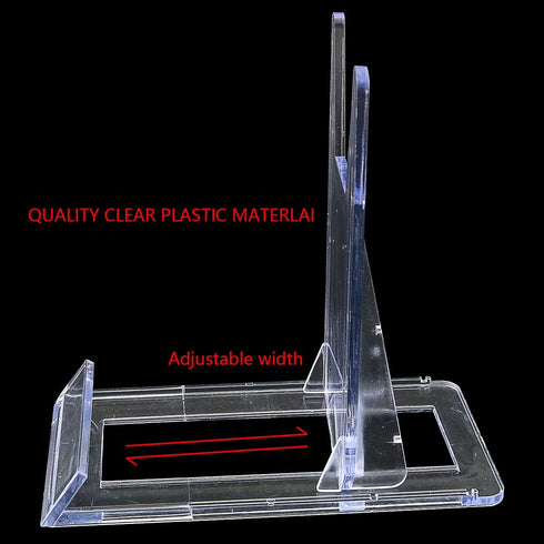 Acrylic Plate Stands FMHXG 3PCS Adjustable Clear Plastic Display Easel Holders