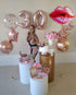 LaVenty DIRTY 30 Balloons, Dirty 30 Letter Balloons Banner, 30th Birthday Decoration with Red Lips Balloon