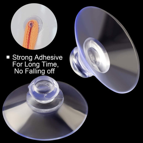 ANCIRS 30 Pack 30mm Transparent Rubber Suction Cups for Glass Table Tops, Anti-Collision Sucker Pad for Home Decoration