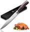 PAUDIN 8-Inch Carving Knife, Ultra Sharp Brisket Slicing Knife, Premium German Stainless Steel for BBQ