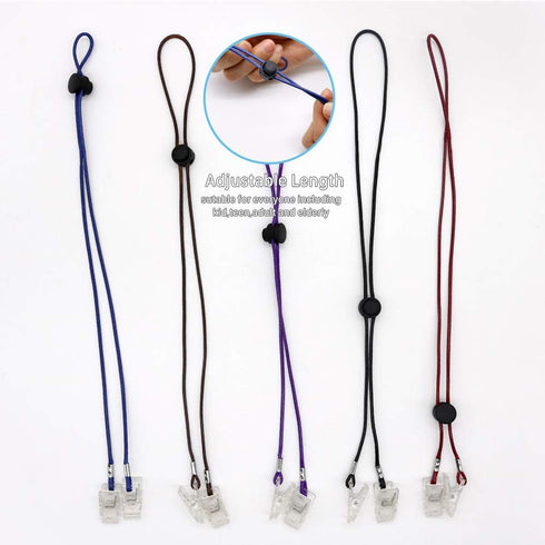 5 Pieces Adjustable Flexible Bib Holder Clips - 5 Colors for Napkin
