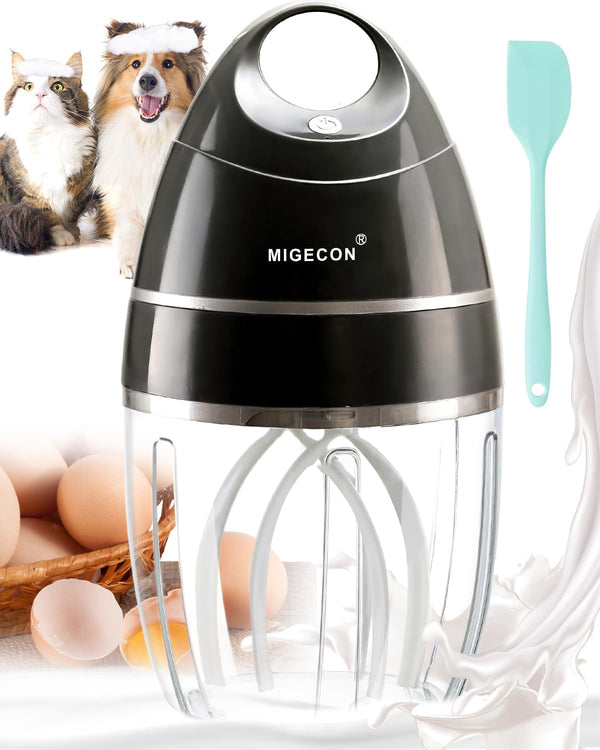 Stand Mixer - Electric Portable Kitchen Mixer for Cake, Milk Frother, Use with Egg, Coffee, Hot Chocolate (Dark Grey)