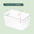 RUBOXA Shatterproof Clear Plastic Storage Bins, BPA-Free Freezer and Refrigerator Organizer Bins, 4 Pack