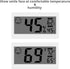 Digital Thermometer Indoor Hygrometer Room Temperature Monitor, Humidity Gauge with Big Screen, Stand, Wall Hanging