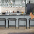 Set 2 Counter Bar Stool Cover Rectangle of Waterproof PU Height Bar stools Slipcovers Saddle Stool Slipcover Bench Seat