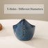 Dneuoir Herb Stripper Bowl, Ceramic Herb Peeling Bowl, Kitchen Herbs Leaf Stripping Tool, Pottery Herb Peeler for Kale