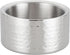 Winco Double Wall Wine Coaster, Satin Finish, Hammered, 5" Diameter, Silver