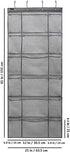 Over The Door Hanging Shoe Rack Organizer - 18 Pockets with 6 Extra Large Mesh Pockets for Shoe Holder Storage