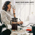 QUQIYSO 34oz French Press Coffee Maker, 304 Stainless Steel with 4 Filters, Borosilicate Glass, BPA Free