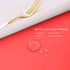 2 PCS Heat Resistant Silicone Mats for Kitchen Counter, 23.6" x 15.7" Nonskid Table Mat for Air Fryer (Red)
