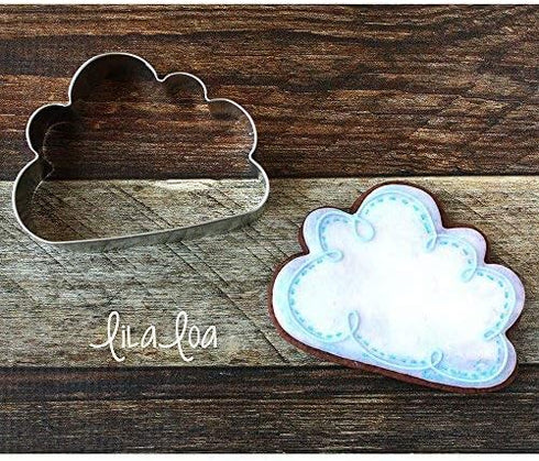 Air Travel and Flying Cookie Cutters - 2-Pc Set Made in USA by Ann Clark, Airplane, Cloud