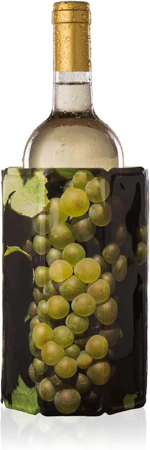 Vacu Vin Active Wine Cooler - Flexible Insulated Chiller for Standard Size Bottles, Premium Design