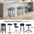 Levoberg (#10, L13-20in(2Pack)) Stool Cover Round Printed Bar Stool Seat Slipcover Stretch Rolling Stool Cover