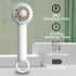 Portable Mini Handheld Fan, Rechargeable Personal Lash Fan for Women Makeup, 2 Speeds for Indoor Outdoor Travel - White
