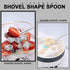 8Pcs Shovel Shape Stainless Steel Spoon Set, Exquisite Box, Dessert, Ice Cream, 4 Colors