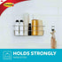 Command Packaging Shower Caddy with Water Resistant Strips, Organize Your Bathroom, Easy to Open Bathroom Decor
