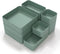 CHANCETSUI 11-Piece Stackable Drawer Organizer Set, Multi-size Storage Bins for Makeup, Stationery, Utensils in