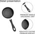 Egg Frying Pan, 4.7-Inch Small Nonstick Pan with Lid, Heat Resistant Skillet for Cooking, Portable Omelet Pan