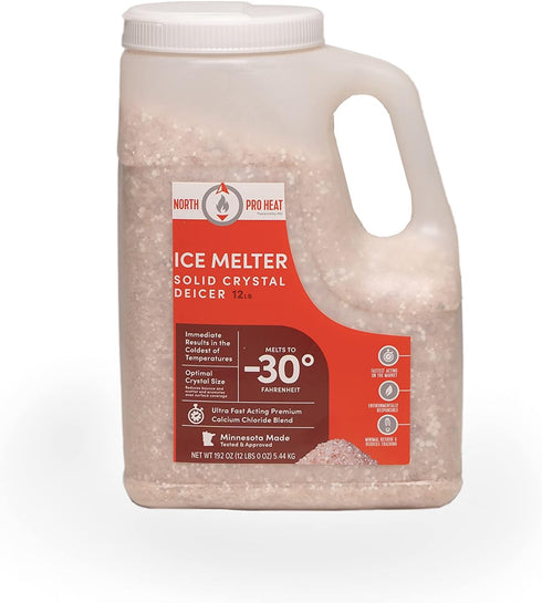 Northern Salt Heat Negative 30 Degree Melter Calcium Chloride Blend 12 lb Ice Melt
