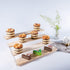 PACKGILO 4 Tier Acrylic Display Stand for Figures Wooden Risers for Display Case Craft Fair Acrylic Cupcake Stand