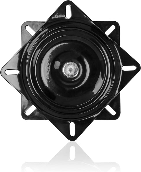 BQLZR 6 inch A3 Steel Plate Black Ball Bearing Square Swivel Turntable, Chair Swivel for Bar Stool Chair
