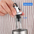 4 Pcs Oil Pour Spouts, Leakproof Nozzle Olive Oil Bottle Dispenser for Olive Oil, Wine, Vinegar, Soy Sauce (Silver)