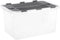 Superio Clear Storage Box with Lid, Stackable Plastic Container Bins for Organizing Home, Office, and Dorm