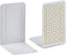 Acrimet Metal Bookends, Heavy Duty Non-Skid Book Stand, 6-7/8" H x 4" W x 4-1/2“ D, 1 Pair, White with Gold